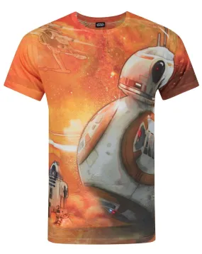 Star Wars Force Awakens BB-8 Sublimation Men's T-Shirt