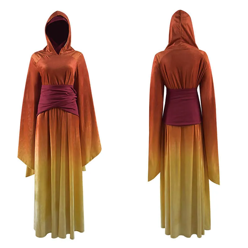 Star Wars The Phantom Menace Queen Padme Amidala Costume Halloween Cosplay Outfit