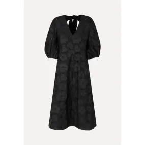 Stine Goya 3/4 Volume Sleeve Midi Dress in Anemone Jacquard