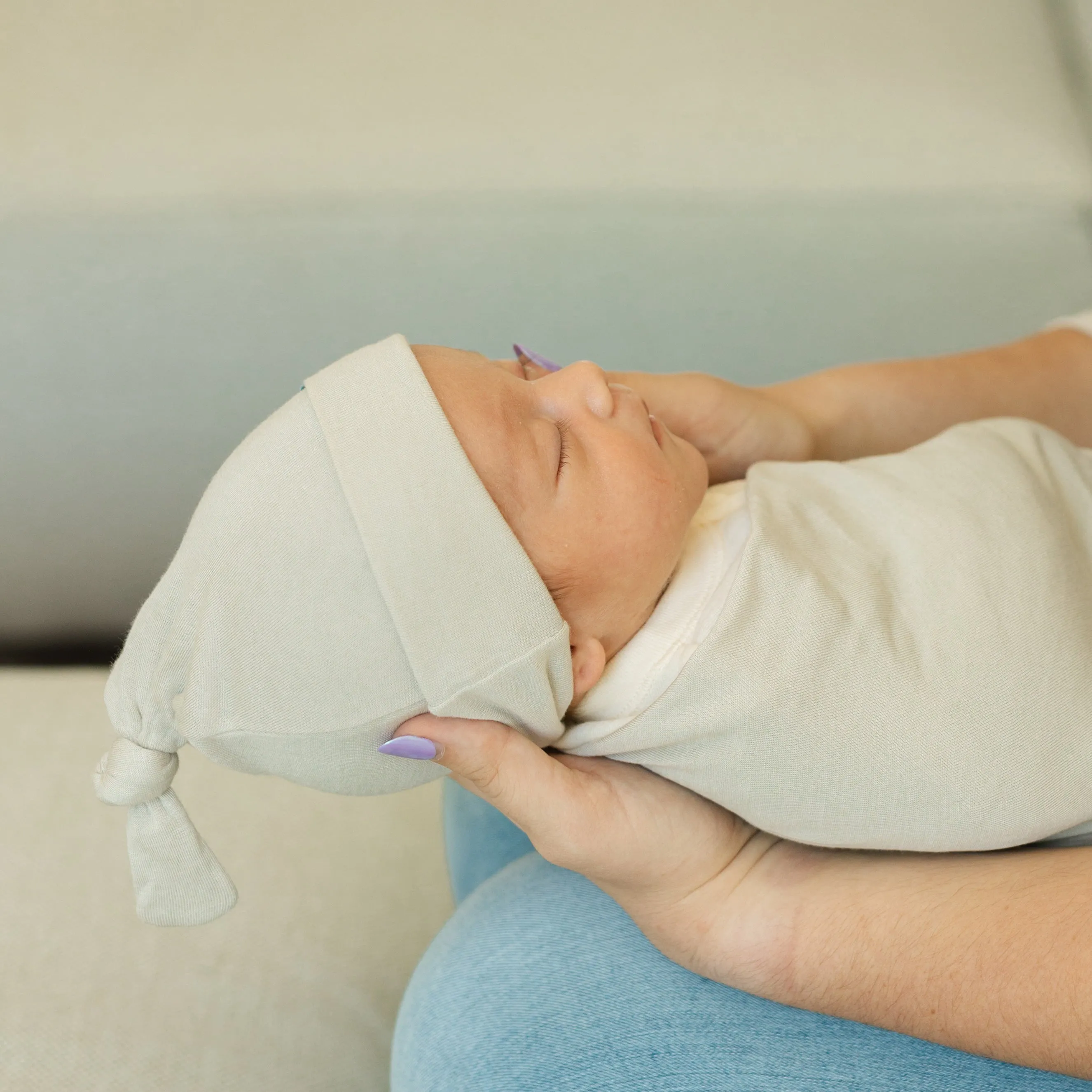 Stretch Knit Hat - Pebble