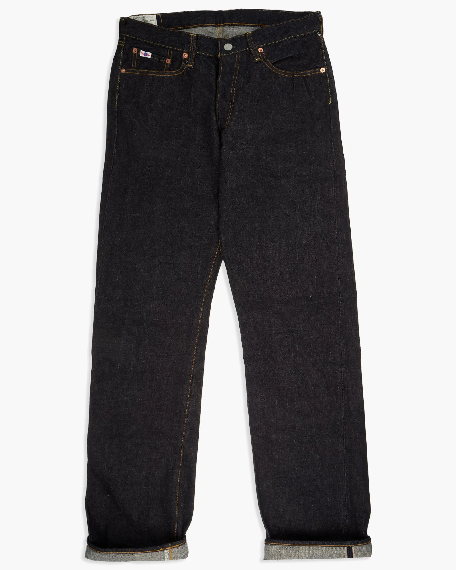 Studio D'Artisan SD-101 Regular Straight Mens Jeans - 15oz Indigo Selvedge / Onewash