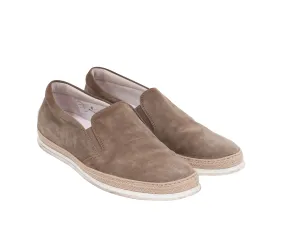 Suede Slip On Sneakers (Tan)