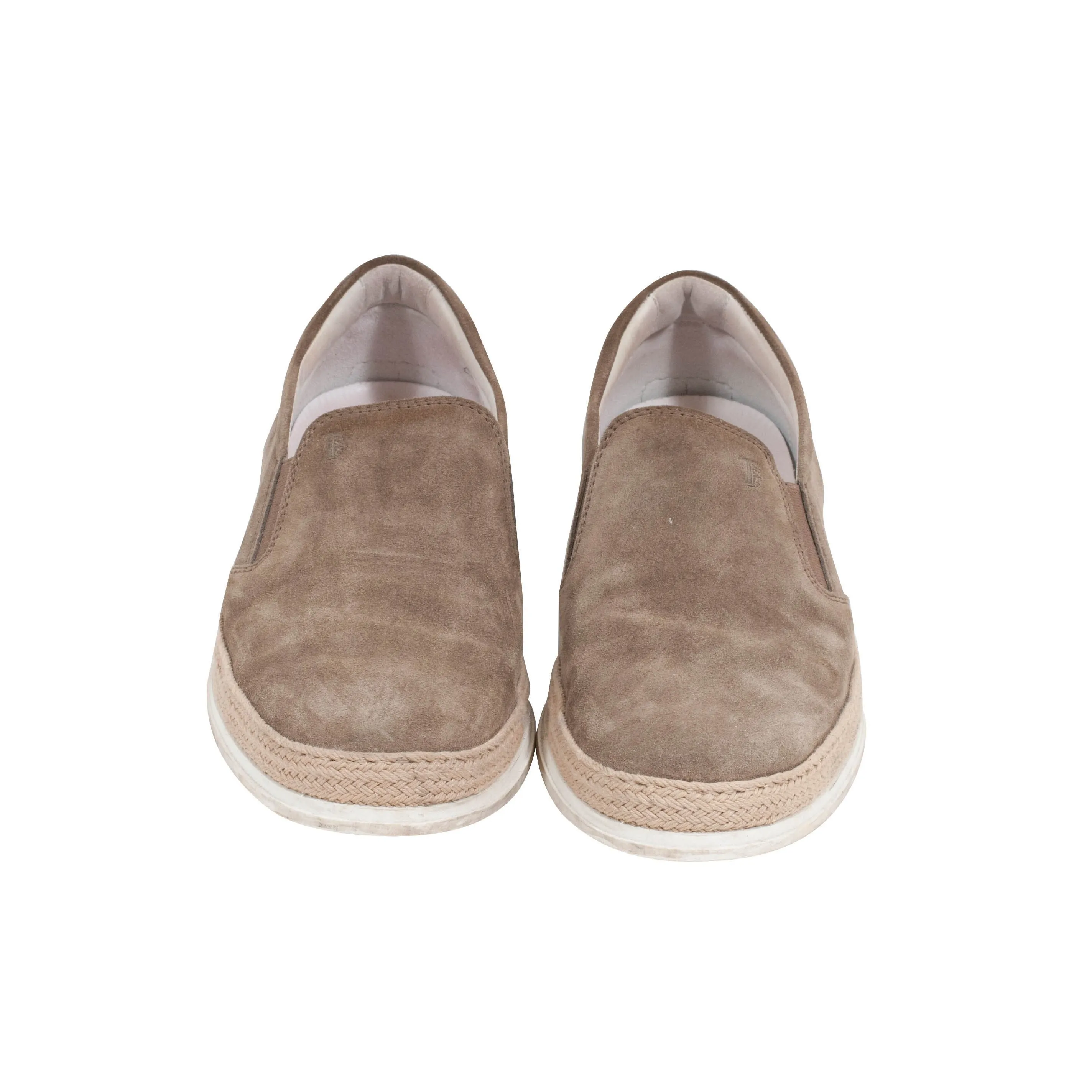 Suede Slip On Sneakers (Tan)