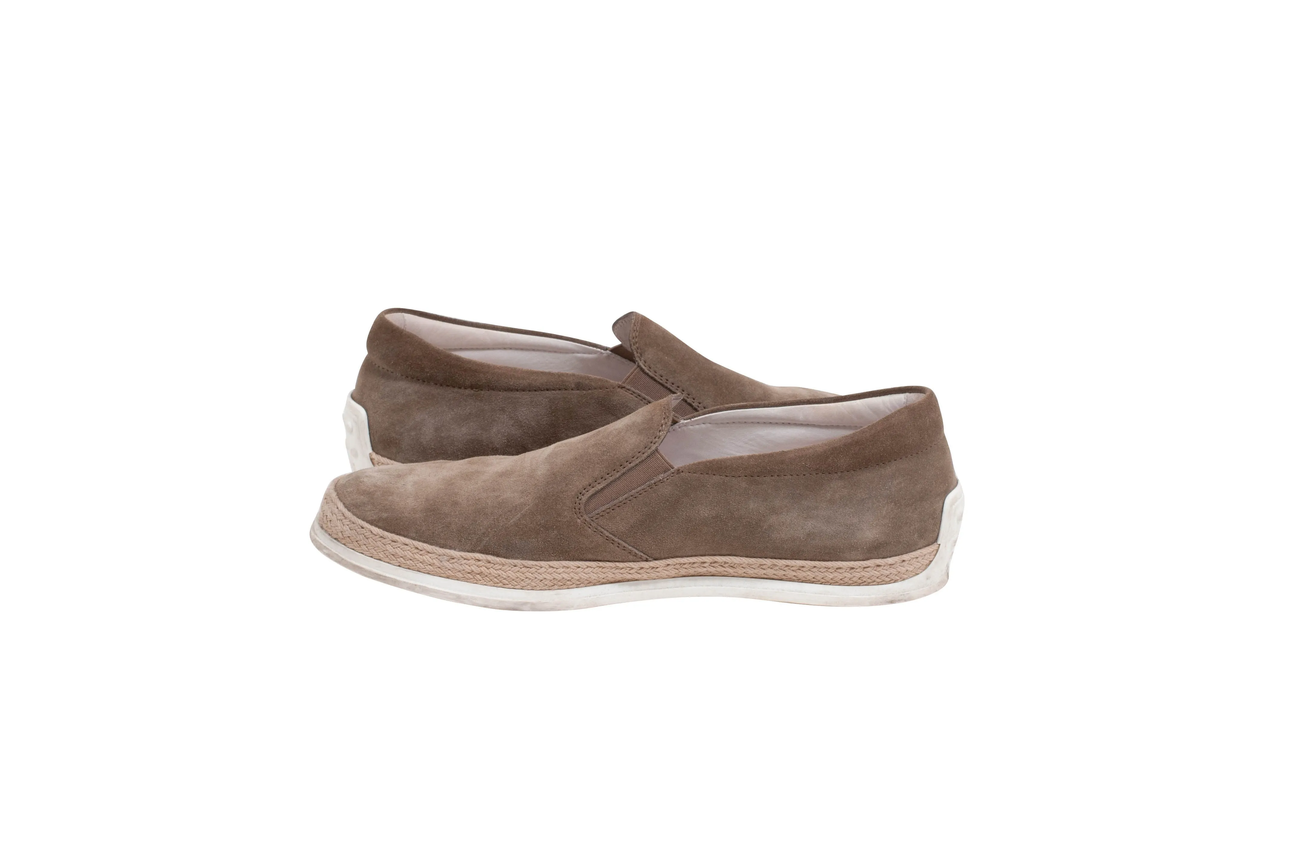 Suede Slip On Sneakers (Tan)