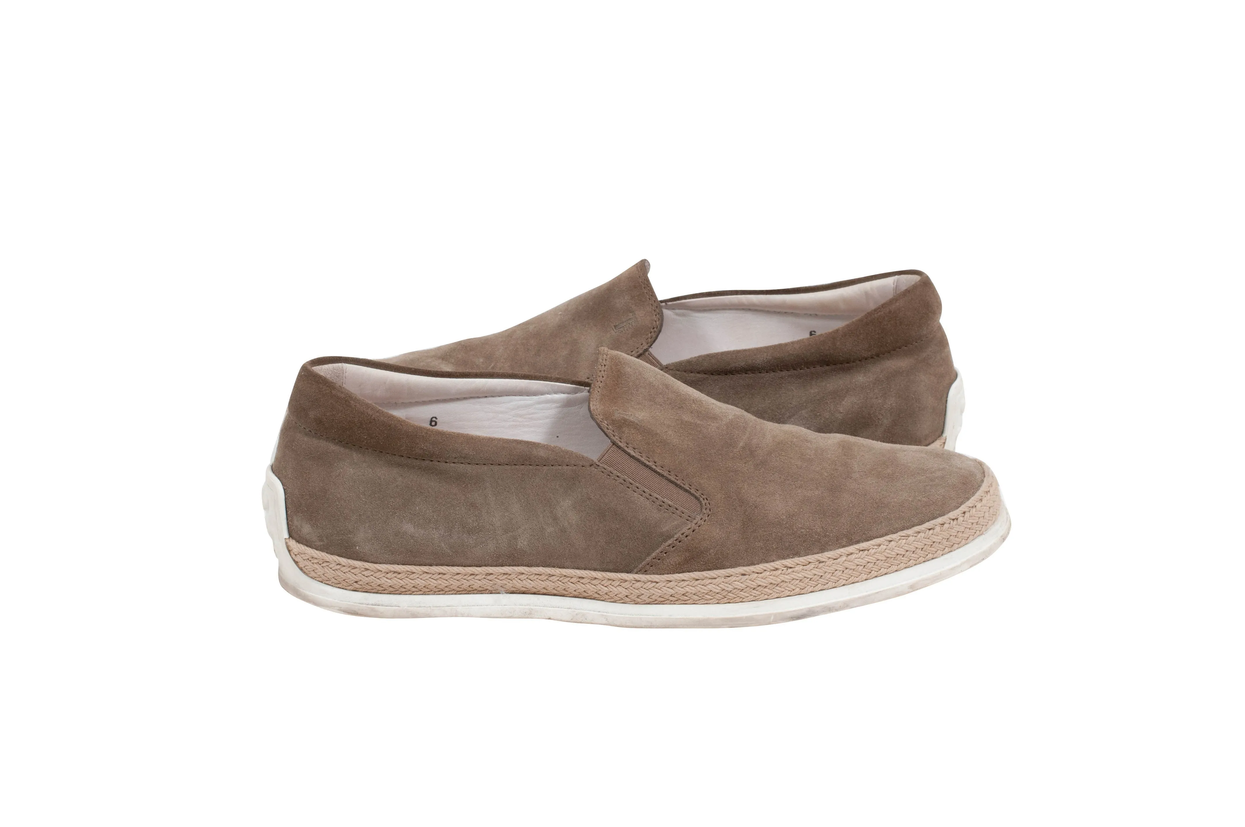 Suede Slip On Sneakers (Tan)