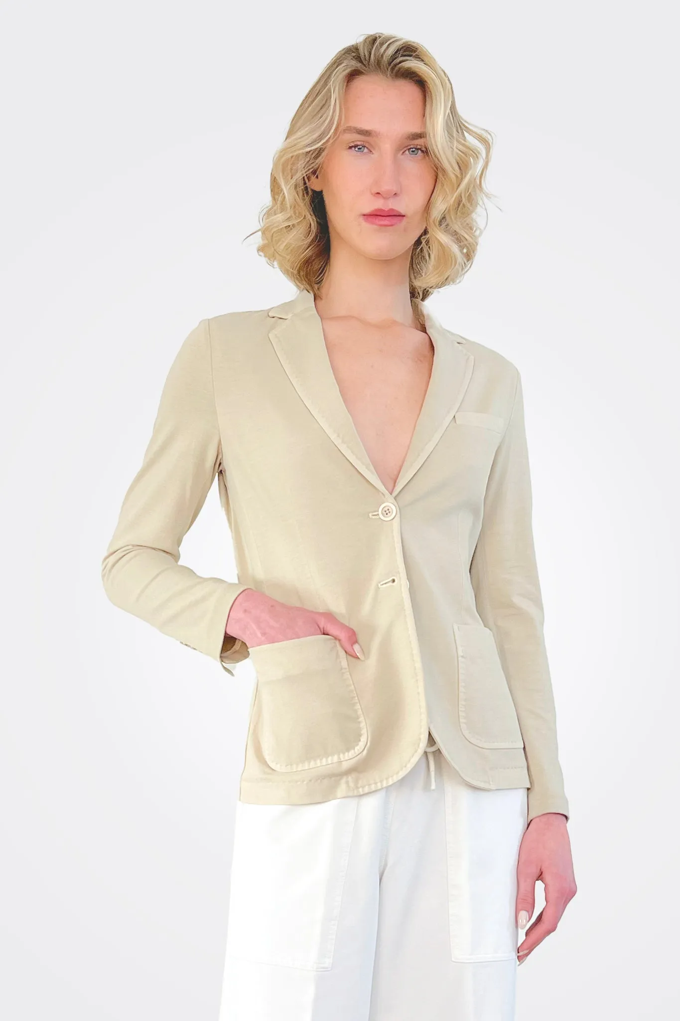 Tailored Jersey Blazer - Alba