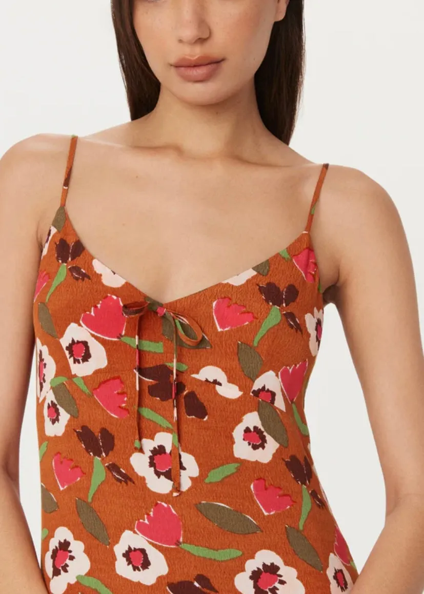 The Floral Satin Slip Dress