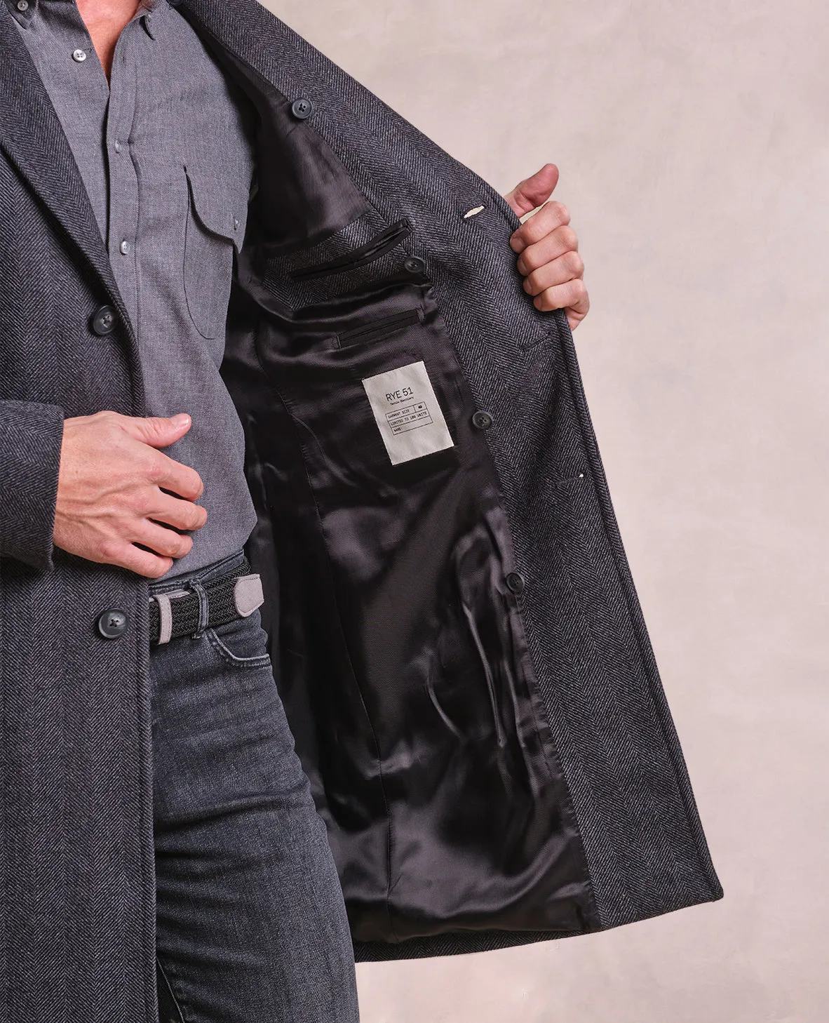 The Hamilton - Zip Out Warmer Car Coat - Charcoal