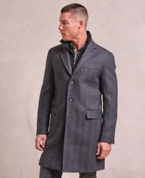 The Hamilton - Zip Out Warmer Car Coat - Charcoal