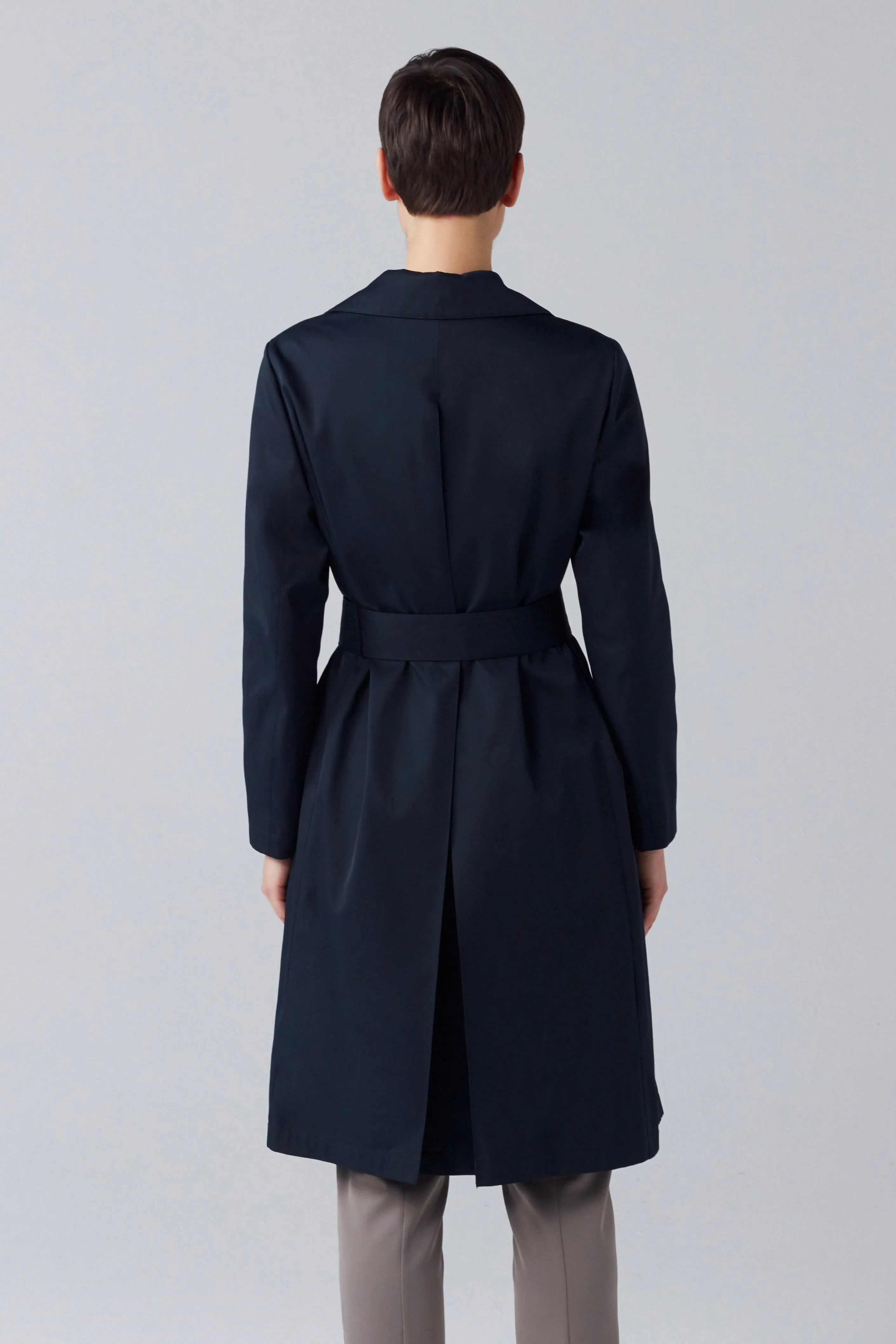 TRENDING TRENCH COAT BLACK NAVY