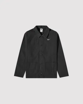 UNLINED CHORE COAT "BLACK"