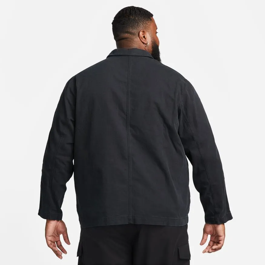 UNLINED CHORE COAT "BLACK"