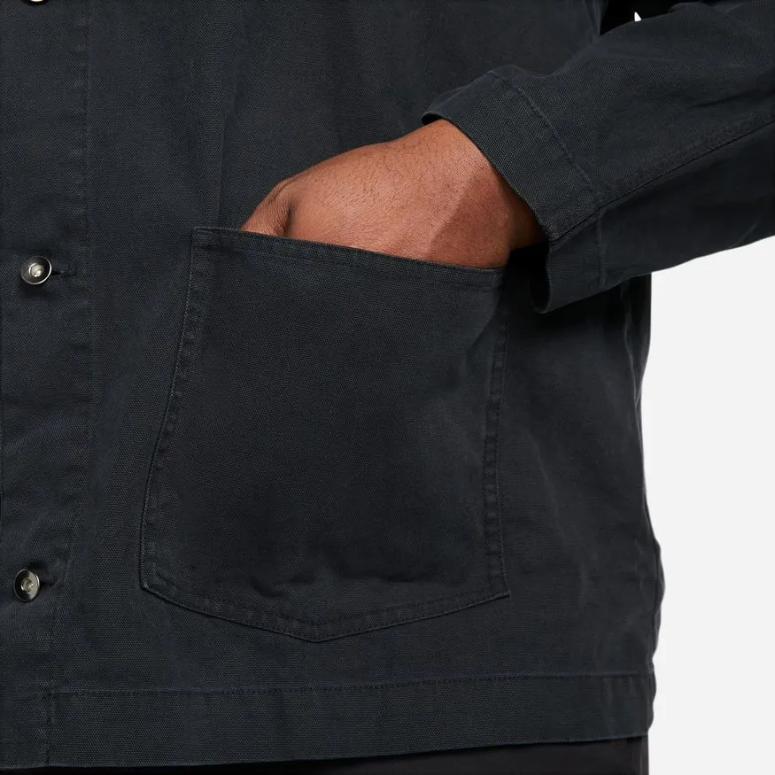 UNLINED CHORE COAT "BLACK"