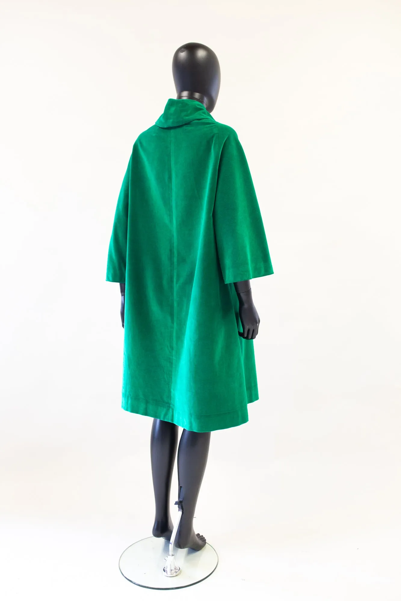 Vintage 1950s Green Velvet Coat