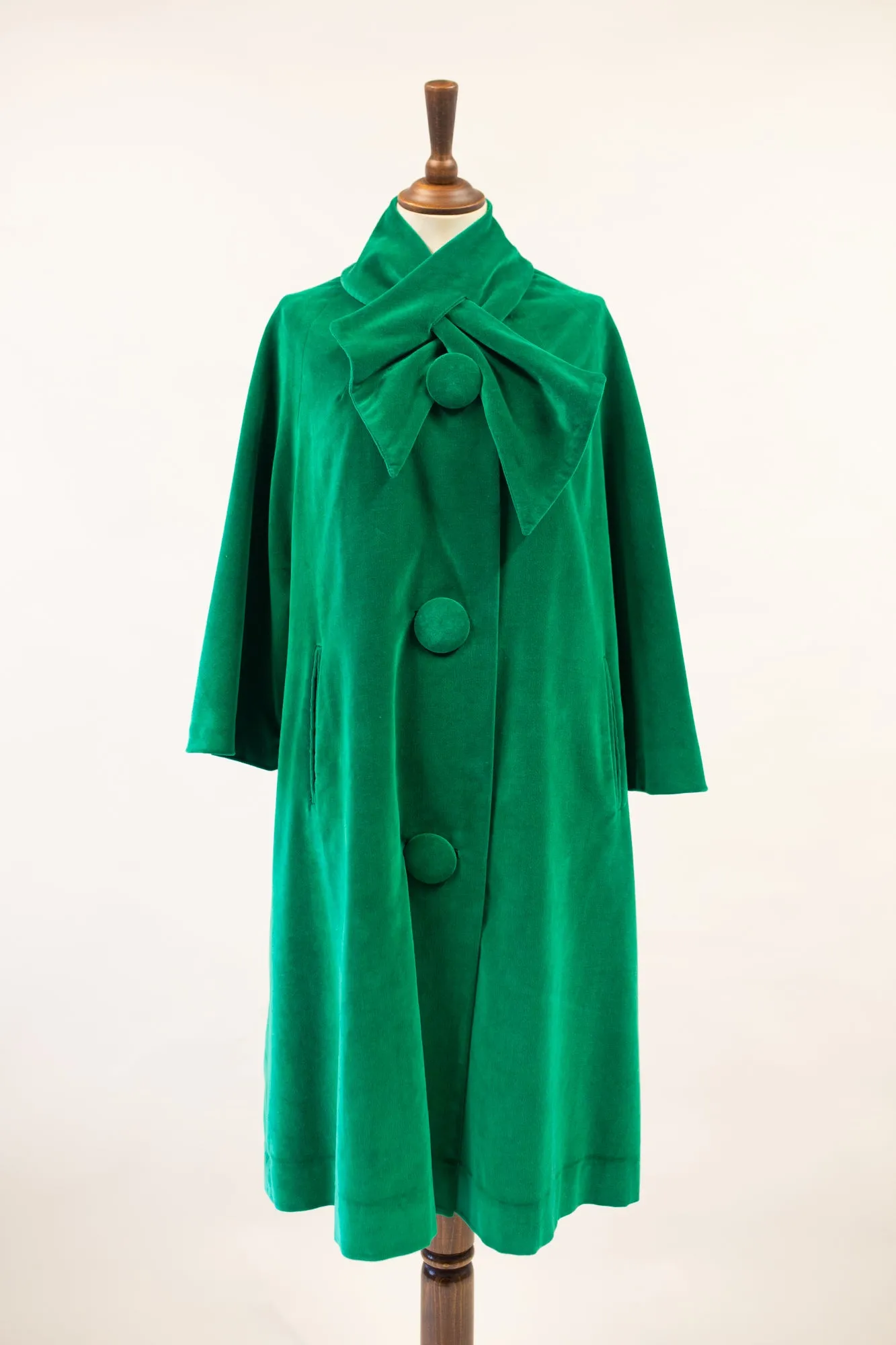 Vintage 1950s Green Velvet Coat