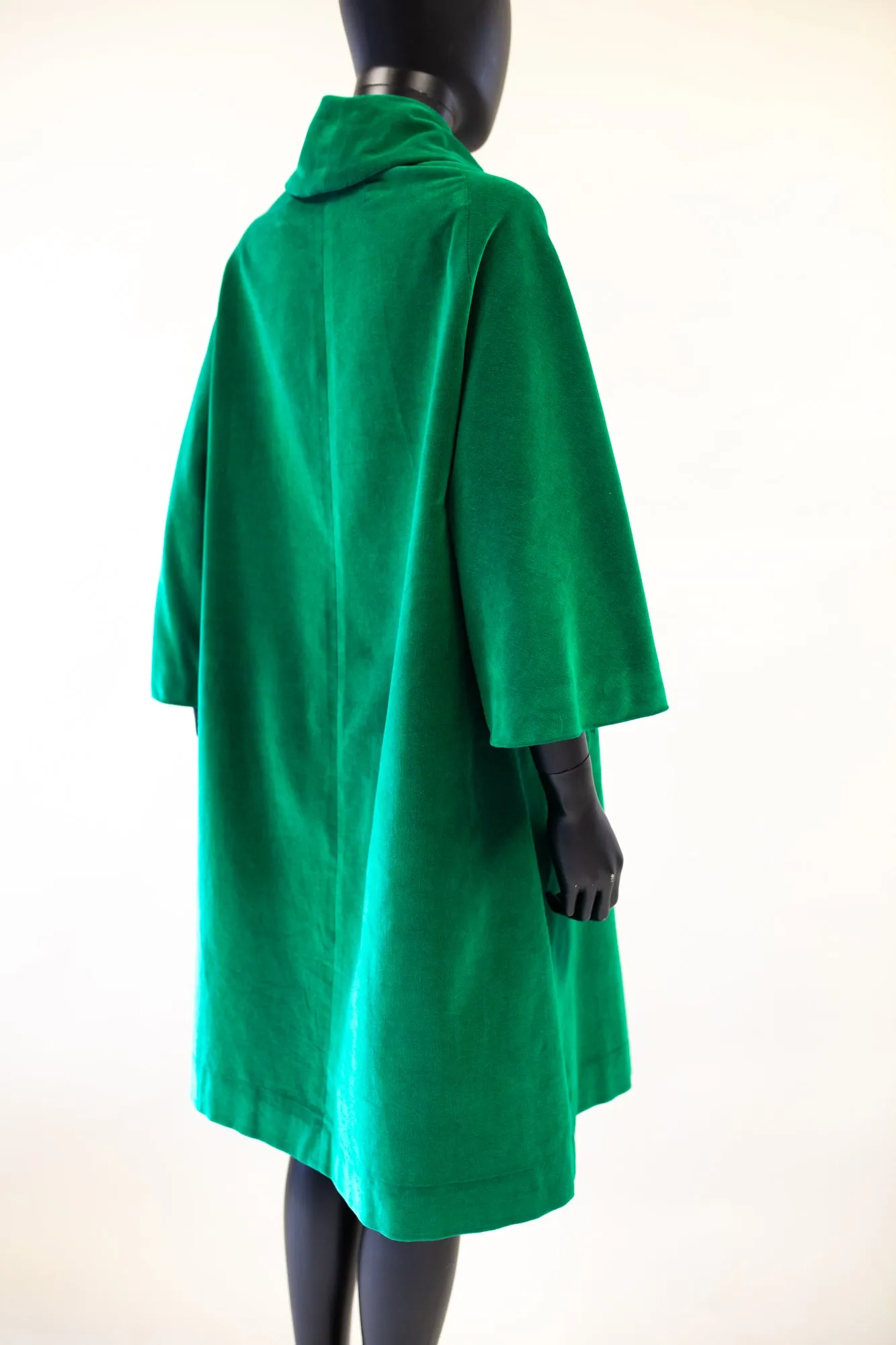 Vintage 1950s Green Velvet Coat