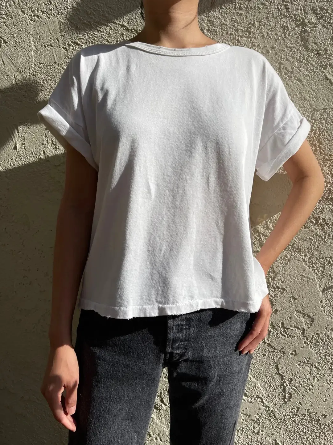 Vintage Fille T-Shirt - Clean White