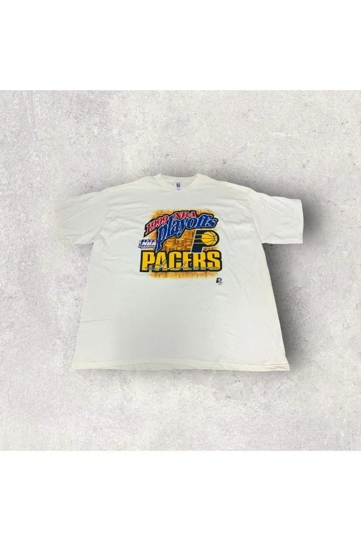 Vintage Logo 7 Indiana Pacers 1999 NBA Playoffs Tee- 3XL