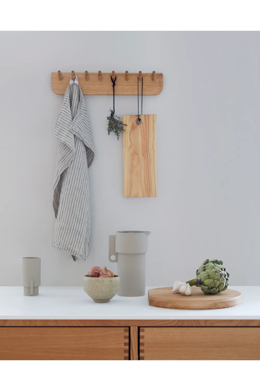 White Oak Coat Rack S | Form & Refine Echo