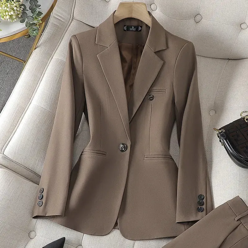 Women's Long Sleeves Professional Tailored Suit Jacket