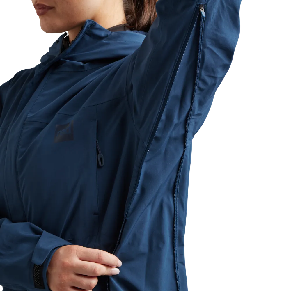 Women's Pursuit Waterproof Lightweight Changing Robe Jacket - Ocean Blue