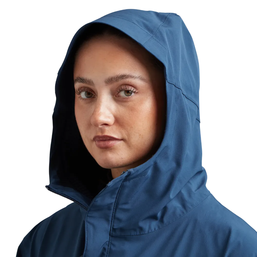 Women's Pursuit Waterproof Lightweight Changing Robe Jacket - Ocean Blue