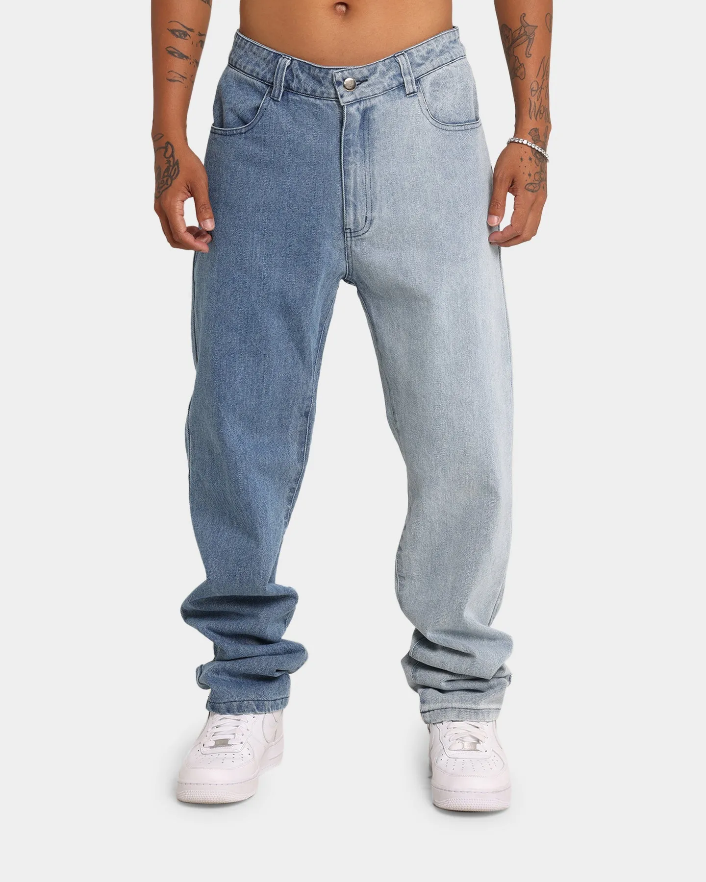 XXIII Zeke Two Tone Denim Jeans Blue