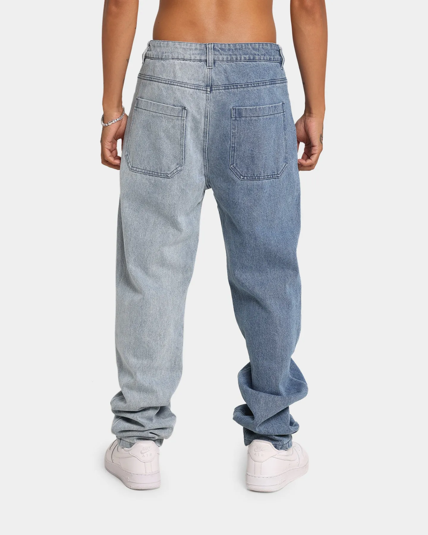 XXIII Zeke Two Tone Denim Jeans Blue