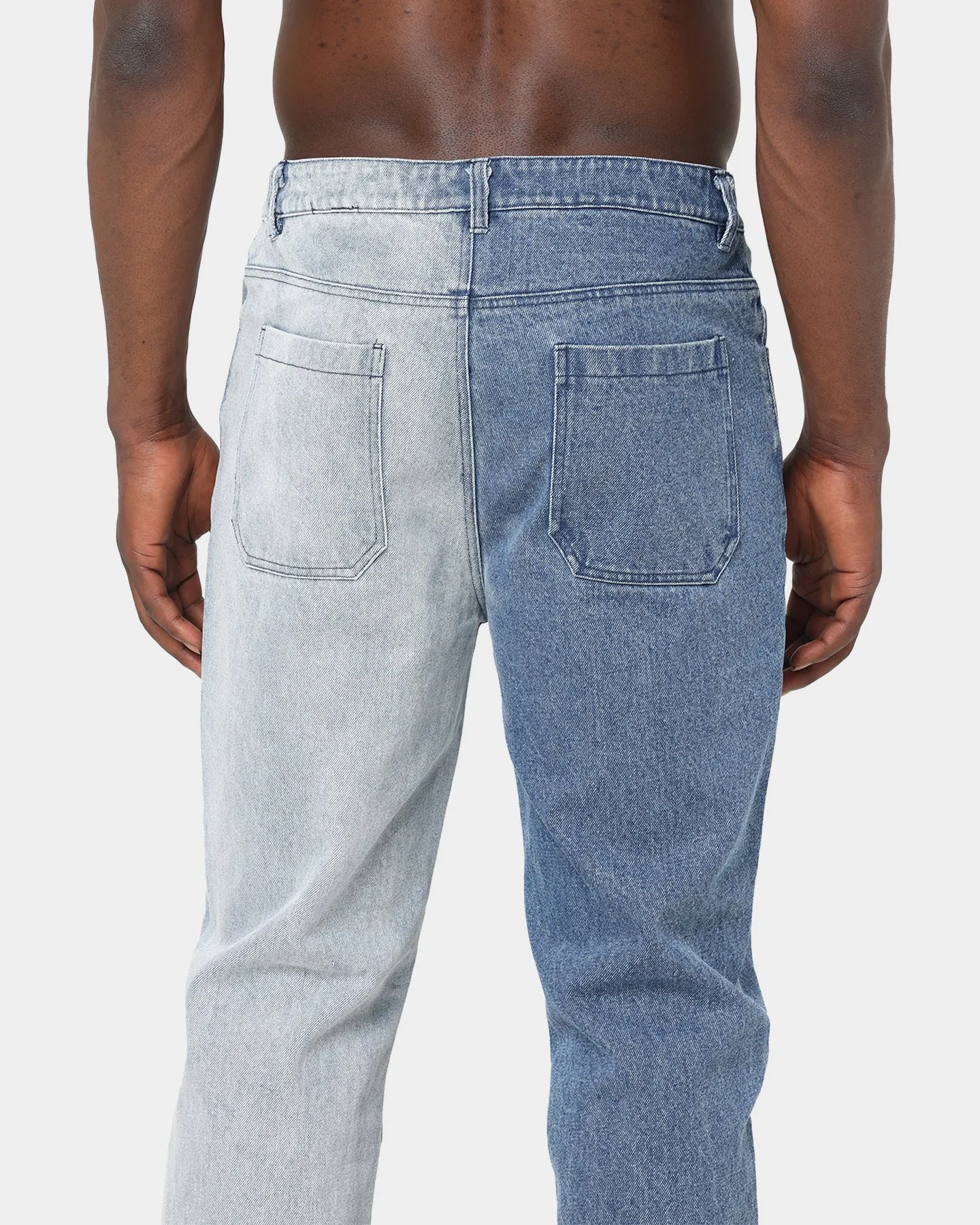 XXIII Zeke Two Tone Denim Jeans Blue