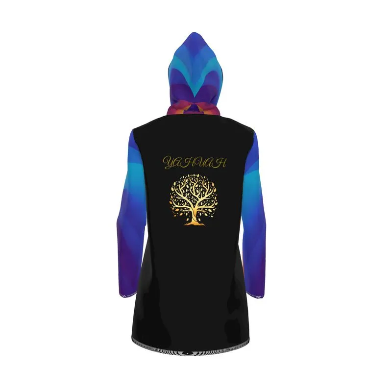 Yahuah-Tree of Life 01 Royal Ladies Designer Rain Coat